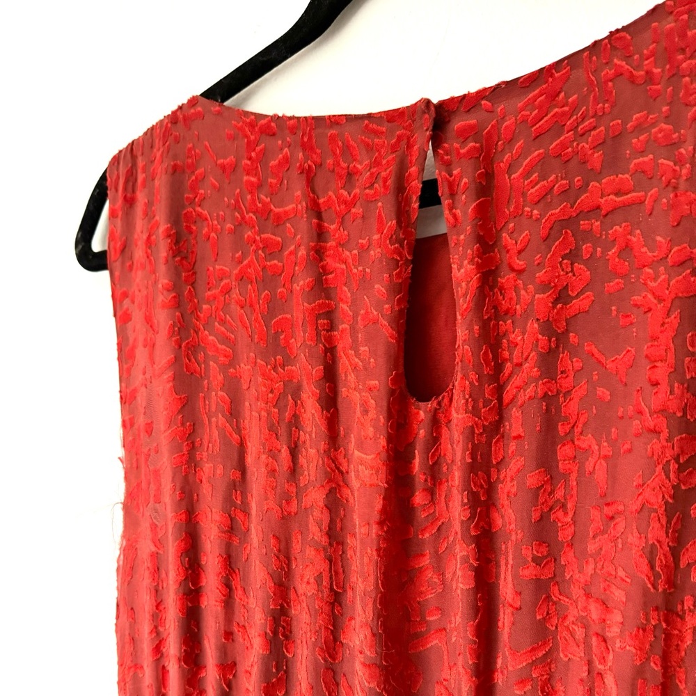 Alice + Olivia Burnt Red Skater Style Dress - Picture 7 of 10